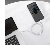 Baseus Kabel CATLGD-02 Lightning - USB-C PD 20W 480Mb/s 1m - biały - 1502158 - zdjęcie 3